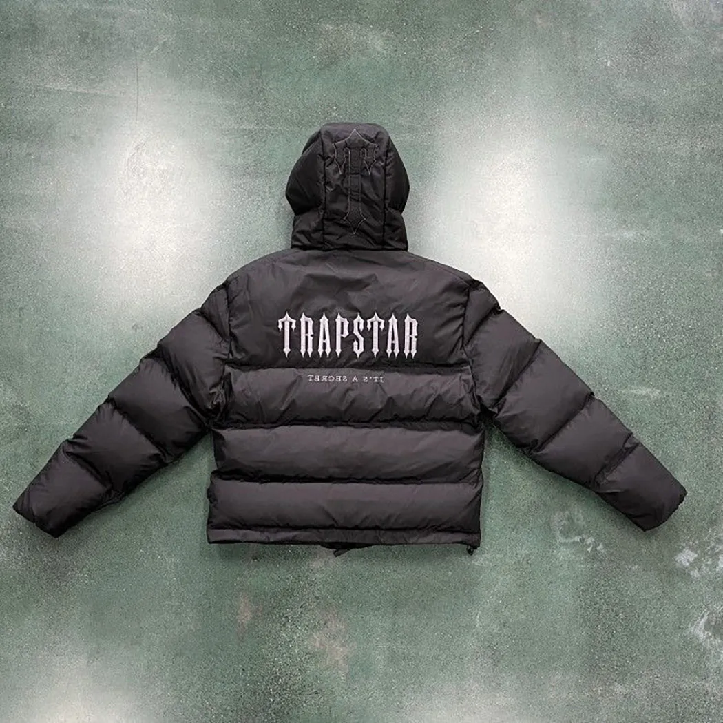 Мужские куртки Trapstars с капюшоном, зимний новый пуховик в американском стиле High Street, толстый термобелье