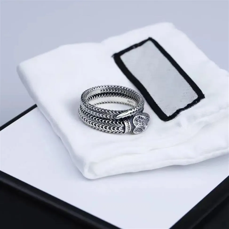Amantes de jóias anel cobra anel moda masculina e feminina anéis293x