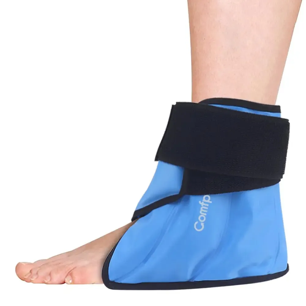 Support de cheville 1 PCS Pack de glace au talon pour les blessures Compresse froide réutilisable Thérapie Enveloppement de pied pour les entorses sportives Fasciite plantaire Support de cheville 231010