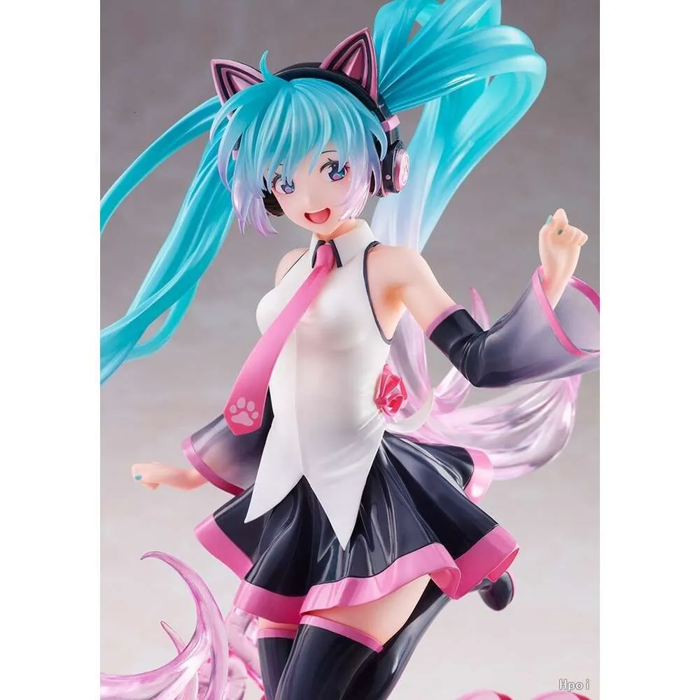 Mascot Costumes 23cm Anime Virtual Singer Anime Figure Two-dimensional Beautiful Girl Pvc Happy Birthday Sexy Model Doll Toys for Birthday Gifts