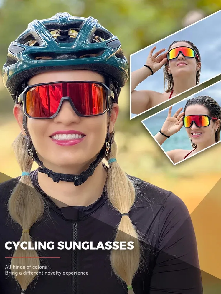 Lunettes De Soleil Polarisées Sport - 5 Verres Interchangeables, UV400, Monture Ultra Légère, Pour Cyclisme, Conduite, Pêche, Ski