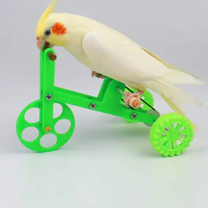 Other Bird Supplies 1PC Funny Parrot Toy Interactive Creative Colorful Bike Training Props