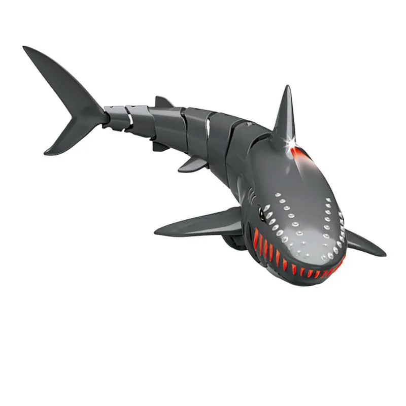 Fjärrkontroll Shark Boat Toy High-Healt Waterproof Fjärrhaj Vattenfordon Toy Kids Electric Shark Toy For Pools and Lakes