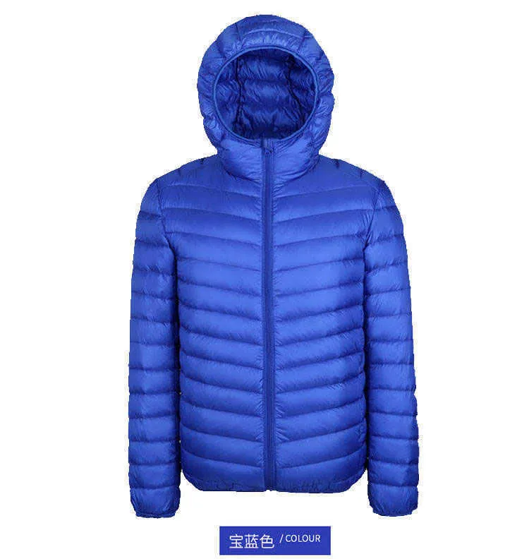 Goedkope Licht Warme Eendenveren Custom Nylon Zwarte Capuchon Winter Bubble Bladerdeeg Gevuld Dons Puffer Jassen Jas voor Mannen 109MQ1