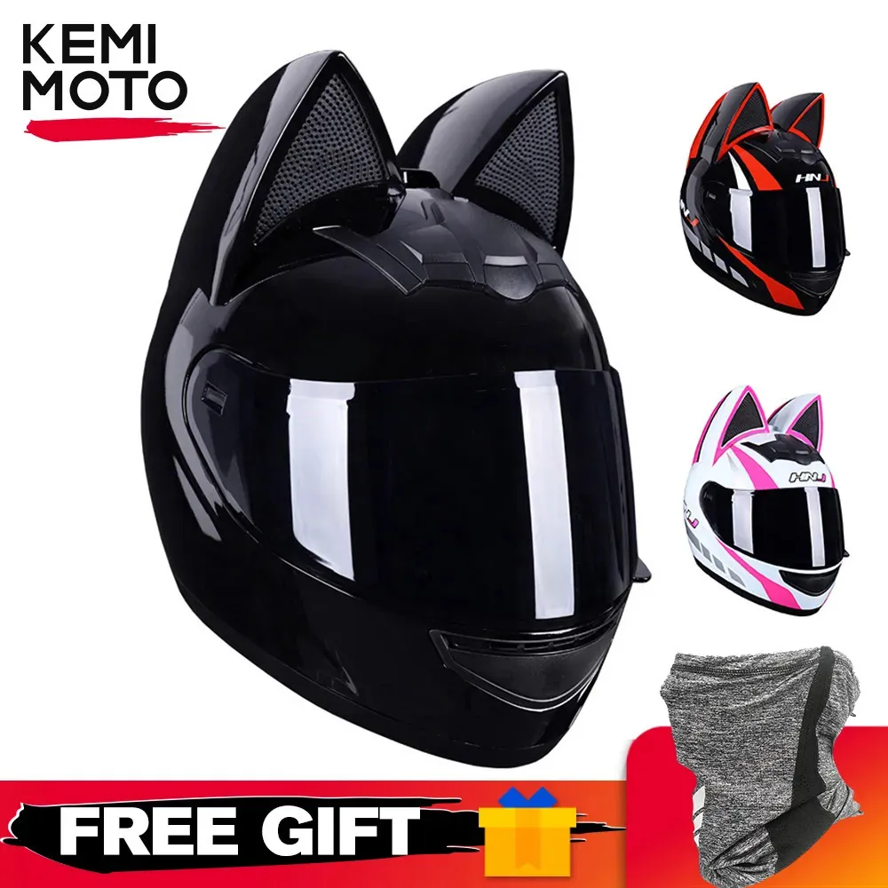 cat motorcycle helmet dot approved Ears Golonzo Cycling Helmet Motorcycle Helmet Full