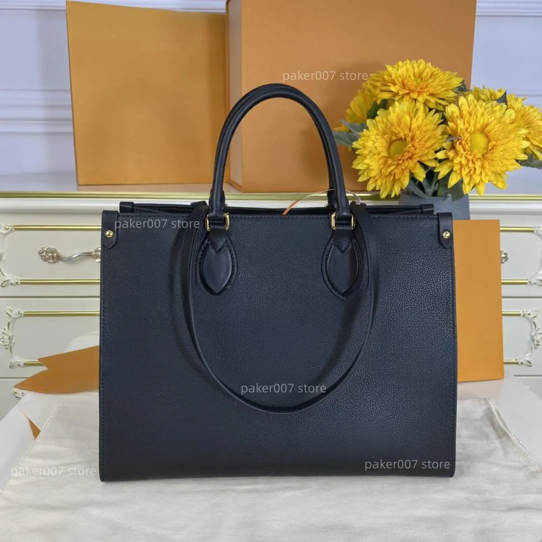 Fashion Bag Women Design Originell Quality Bags Luxury äkta läder Mellanstora väska mm storlek prägling shoppingväskan axelväska handväska 45595