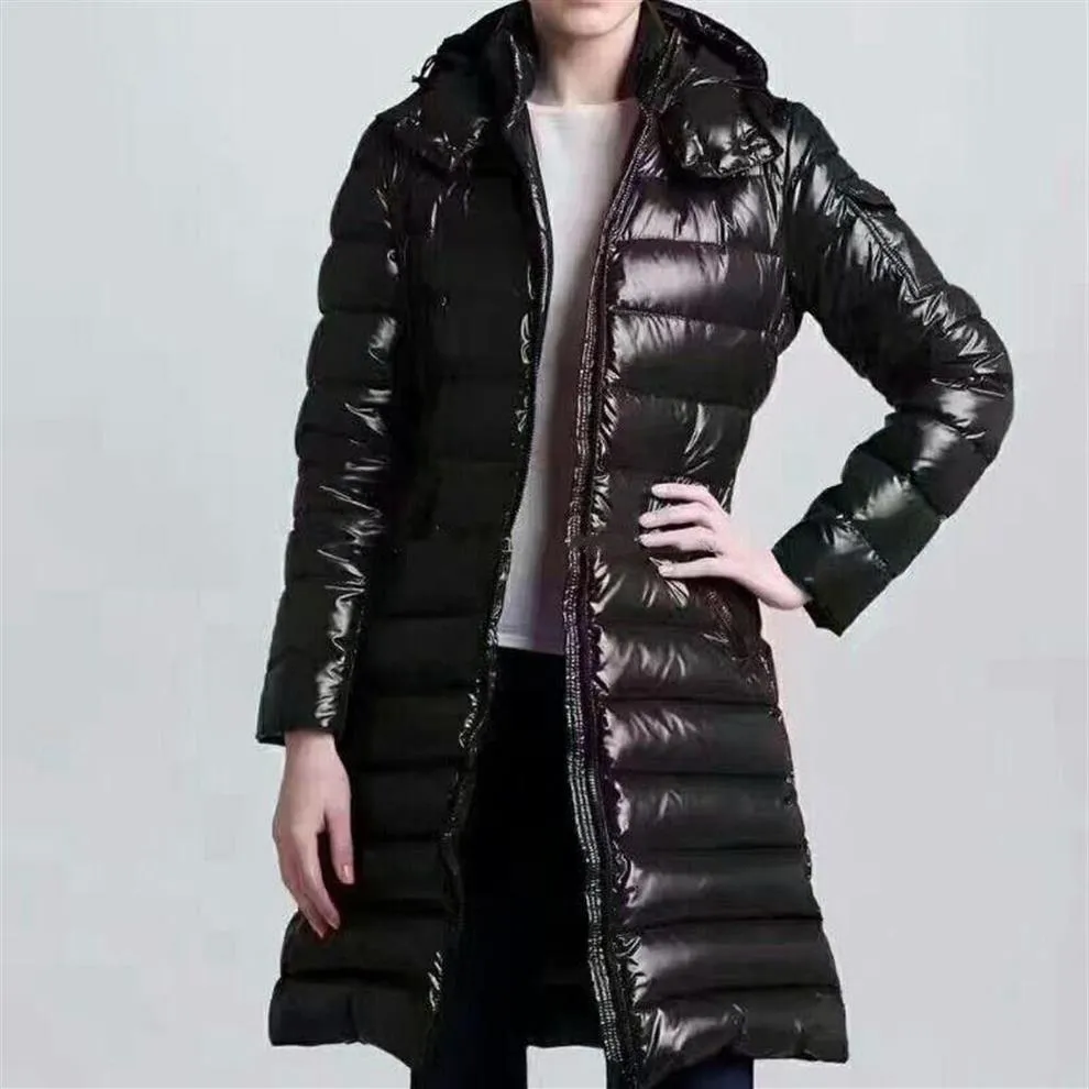 Damen Daunenjacke Parkas Mode Damen Winterjacke Pelzmantel Doudoune Femme Schwarzer Wintermantel Oberbekleidung mit Kapuze213K