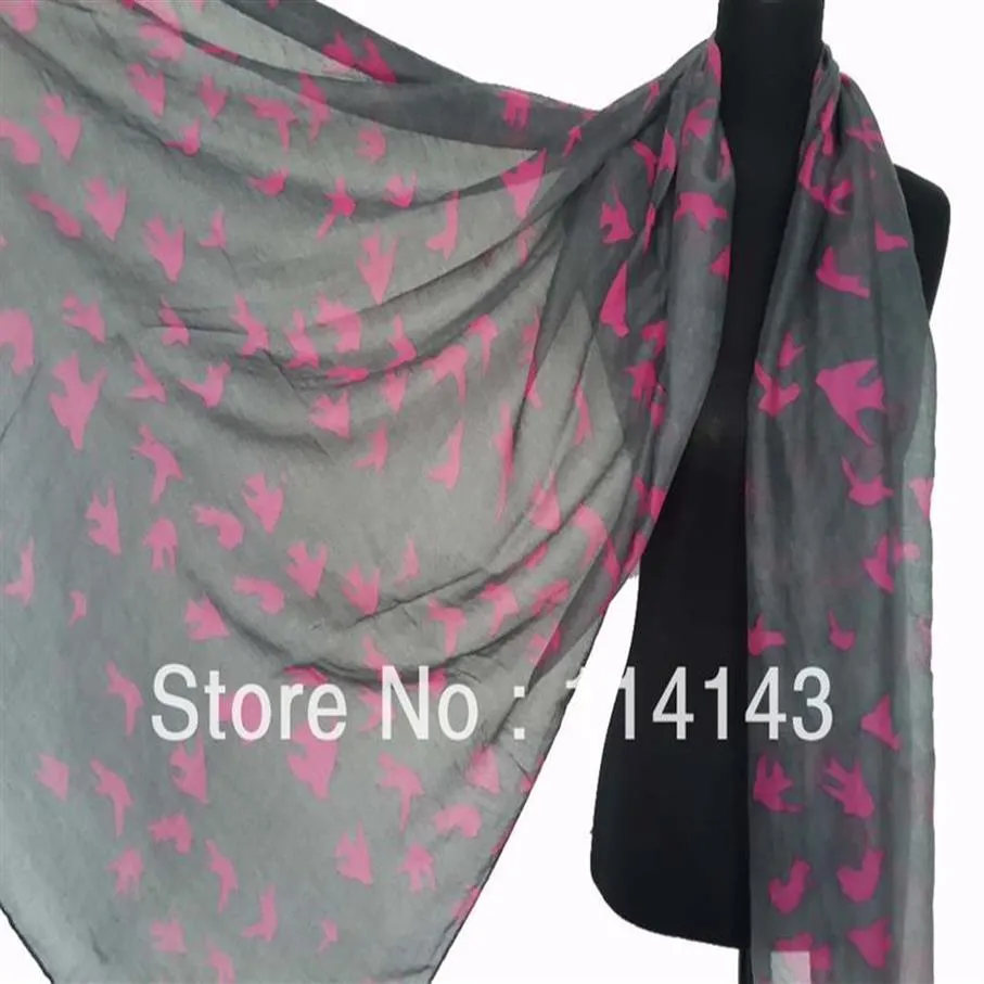 Mode Dames Duif Duiven Vogels Animal Print Sjaal Wrap 180 Cm 110 Cm 230F