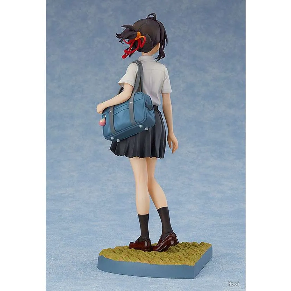 Maskottchen-Kostüme, 20 cm, Anime-Figur, Miyamizu Mitsuha, Ihr Name, Kimi No Na Wa, Schuluniform, stehendes Modell, Puppen, Spielzeug, Geschenk, zum Sammeln, in Box