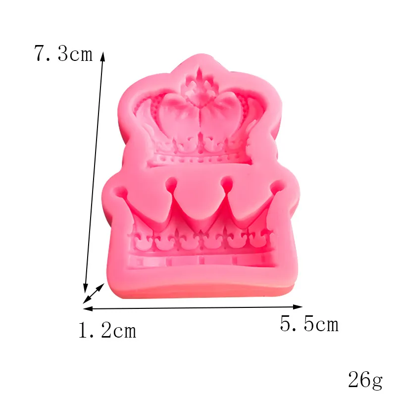 Moule En Silicone Couronne, Moule À Fondant Couronne Pour Sugarcraft