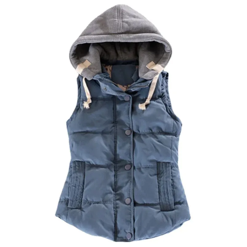 Vestes Femmes Automne Hiver Mode Basic Femme Chaqueta Mujer Manteau à capuche Femmes Gilet Parkas Vêtements Dames Vêtements d'extérieur Casaco Feminino 231012