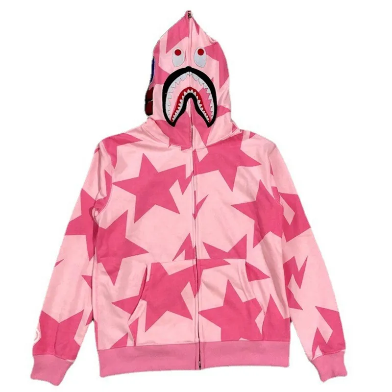 DHgate.com:A Bathing Ape Star Full-Zip Hoodie for Men