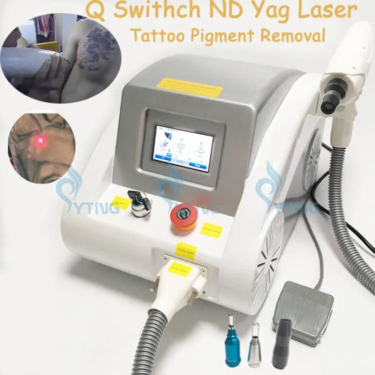 2000MJ Touch Screen 1000W Nd Yag Laser Machine Q Switched Tattoo Removal Freckle Pigment Spot Removal 1320nm 1064nm 532nm