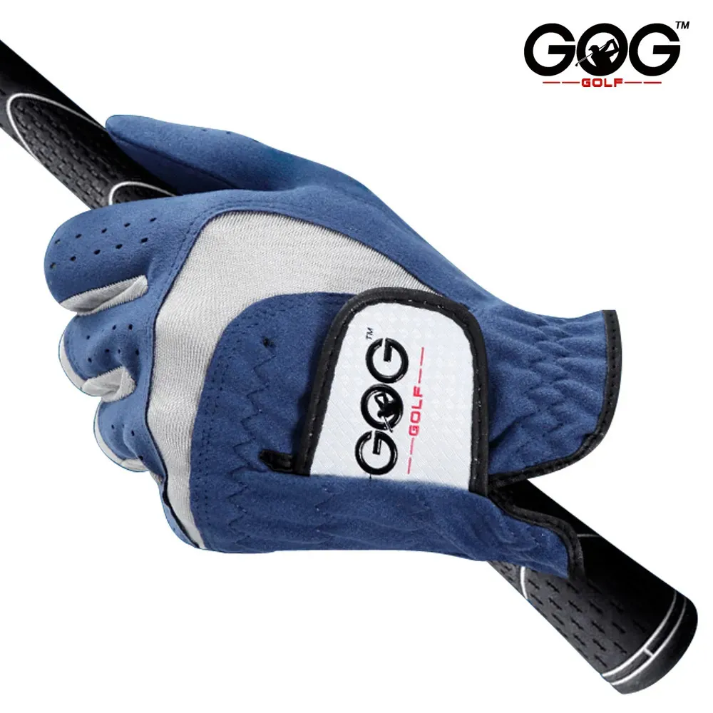 Gants de sport 1 pièces gants de golf professionnels respirant bleu tissu doux marque GOG gant de Golf main gauche Super fin 231012