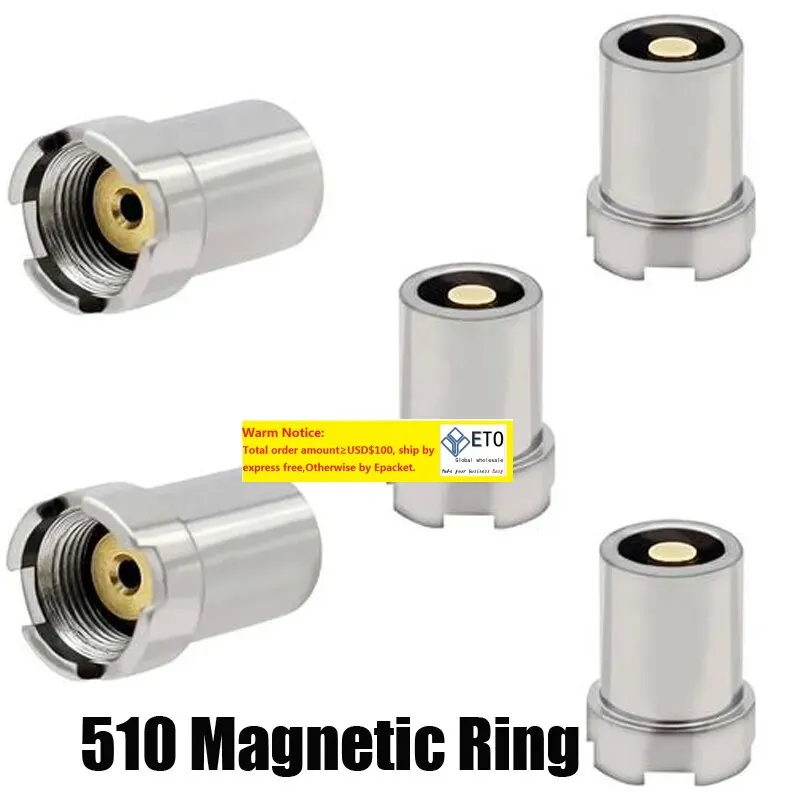 Magnetische adapter vervangende magneet Metalen ringconnectorgereedschap voor 510 draad UNI Pro S Vmod-batterij 12 LL