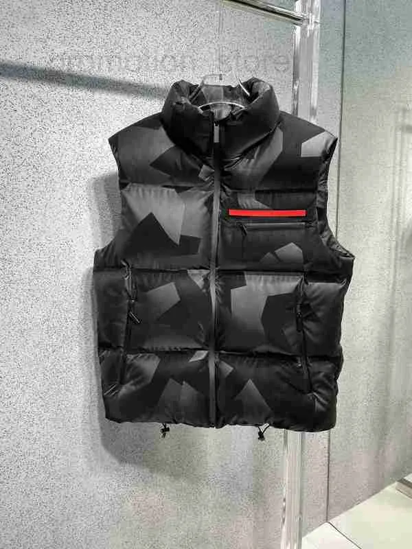 Men's Vests Designer Winter 2022 handsome down vest fashion camo thermal vests high quality zipper collar design luxury top mens ZM4T