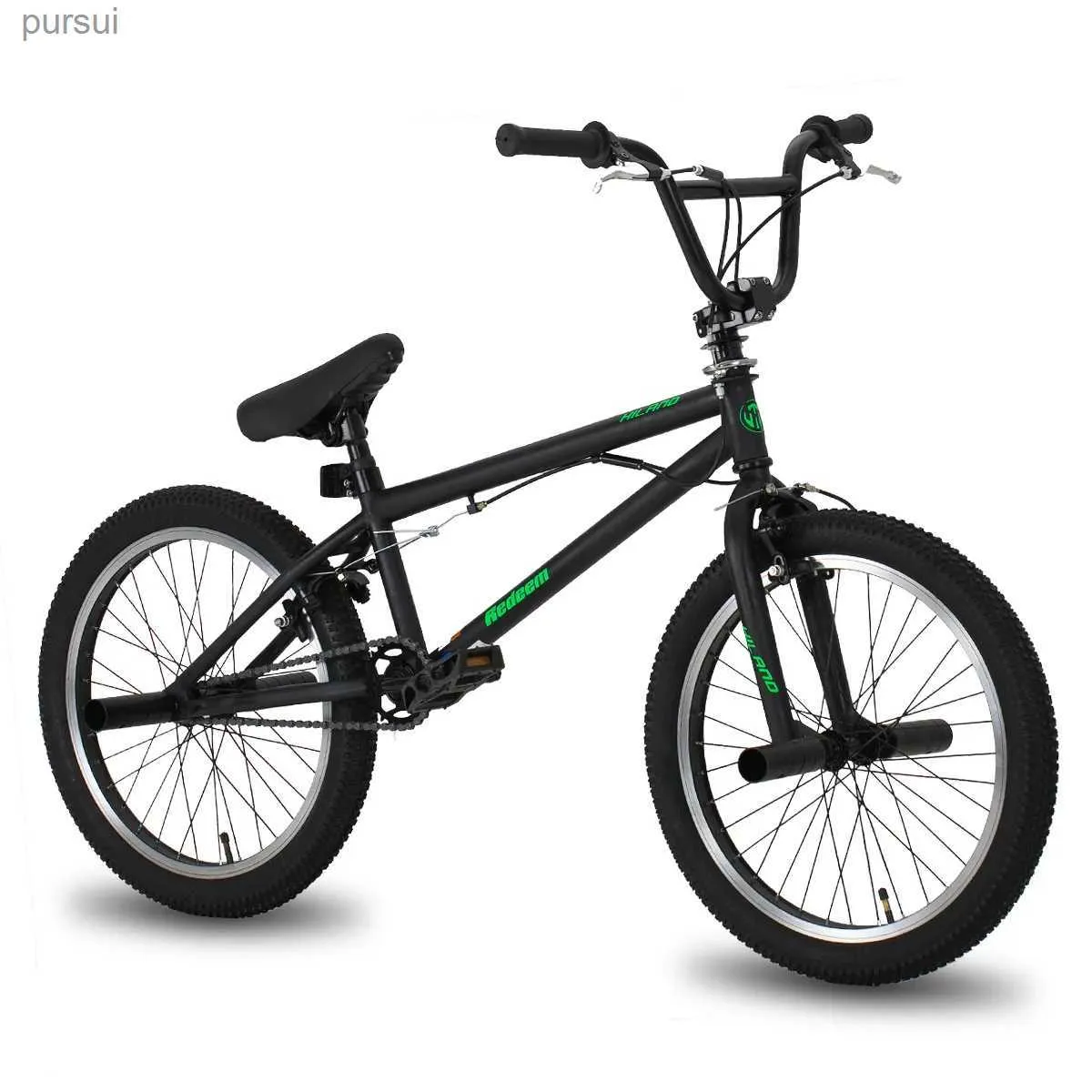 Bikes HILAND 20 Inch BMX Bike Freestyle Steel Bicycle Double