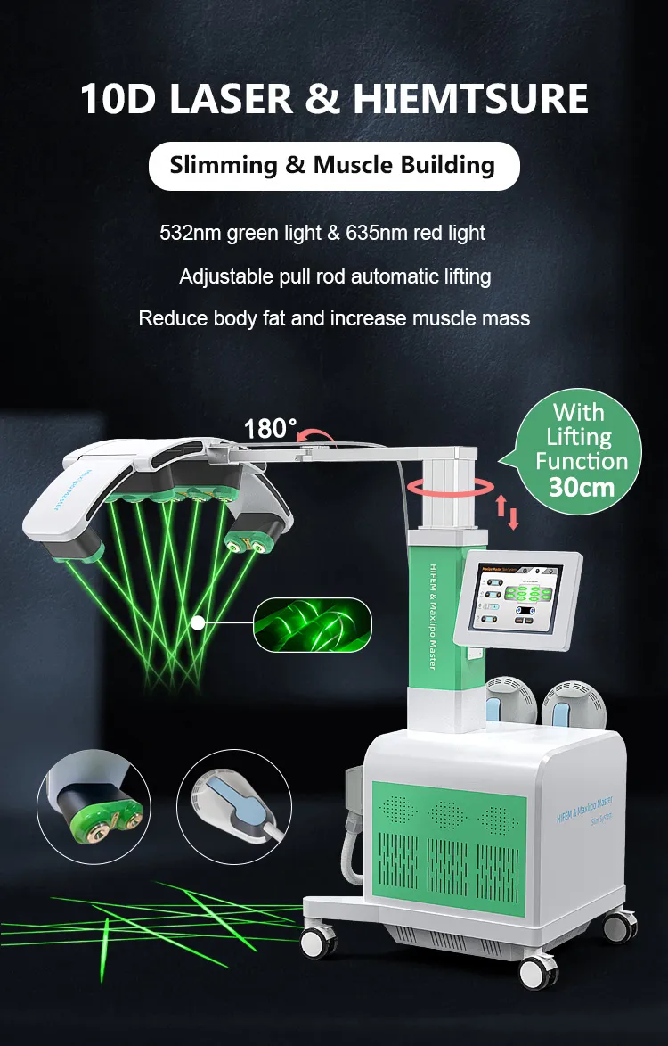 Machine À Sculpter La Forme Du Corps Ems 10D, Laser Vert, Brûle Les  Graisses, Laser Rouge, Soulagement De La Douleur, RF Ems Du 3.939,88 €