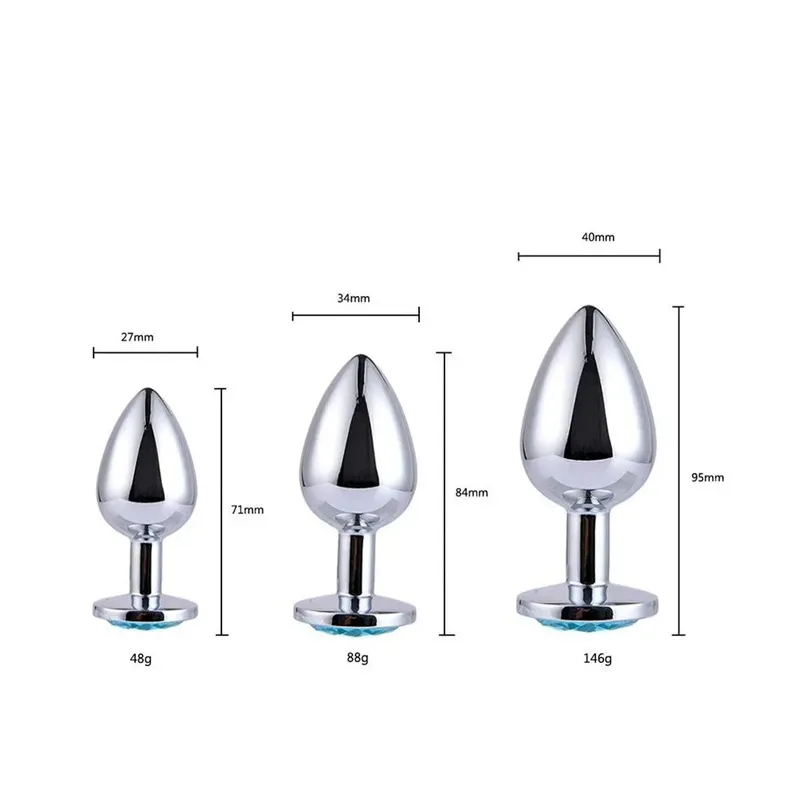 Stainless Steel butt plug Set - in Small,...
