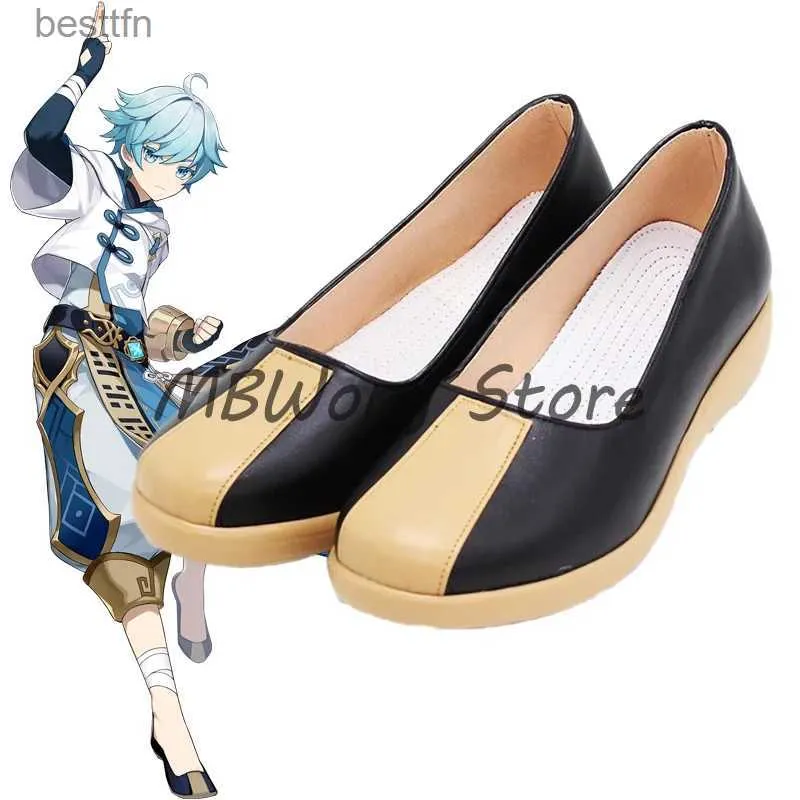 Themakostuum Spel Genshin Impact Chongyun Cosplay Schoenen Laarzen Taoïstische priester Anime Rollenspel Halloween Carnaval Feest Kerstoutfit PropL231013