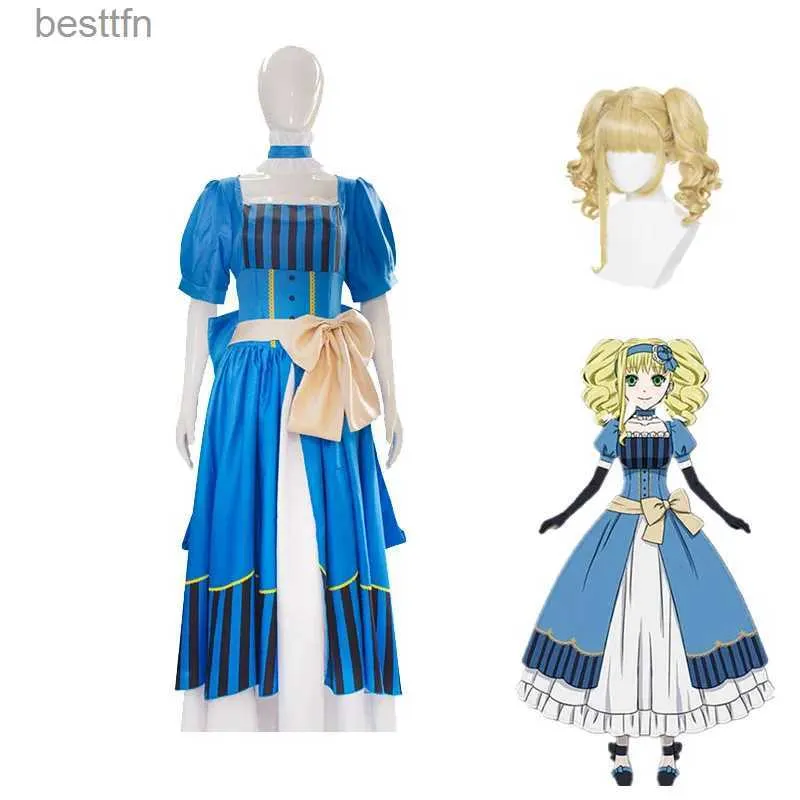 Costume à thème Anime Cos Black Butler Elizabeth Ethel Cordelia Midford Cosplay vient Halloween fête de Noël robe de soirée uniforme SuitsL231013