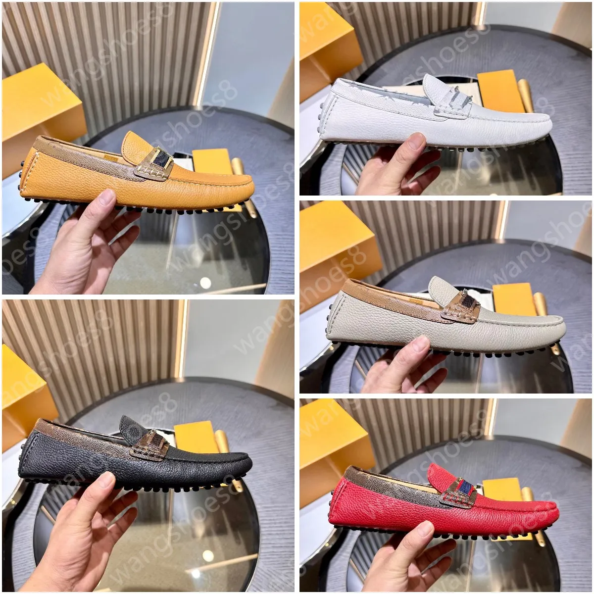 Luxo hockenheim mocassim mocassim designer de couro clássicos homens motorista mocassins de alta qualidade sapatos casuais doudou tamanho 39-45