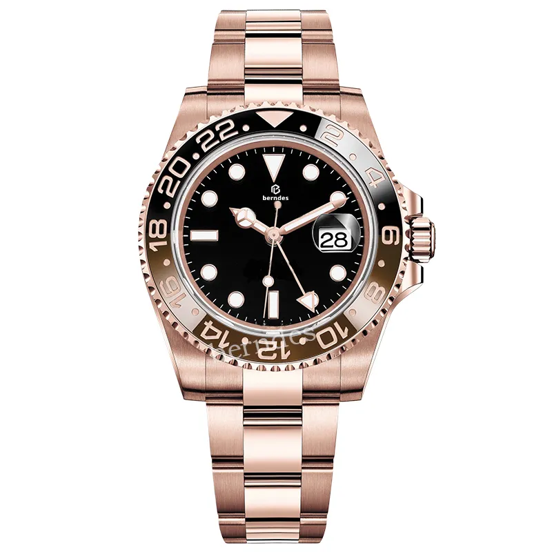 Rose-Gold - Root Beer Style - Ceramic Bezel