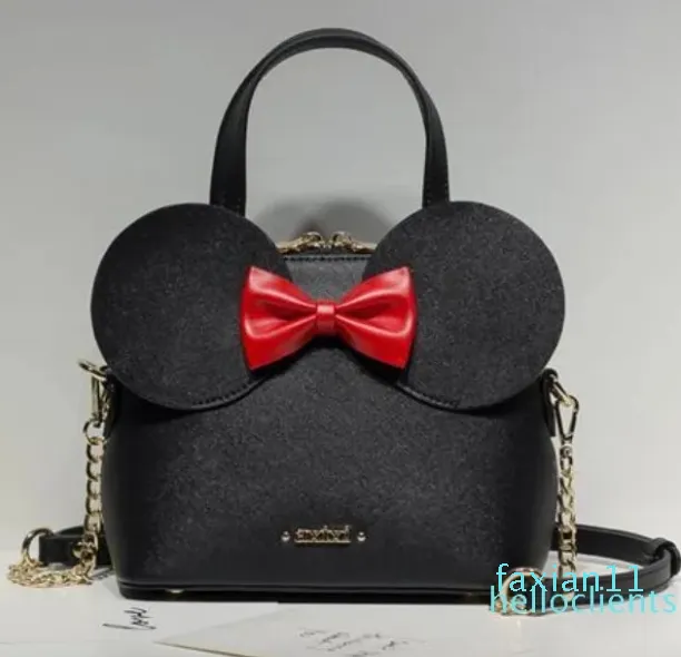 Borsa tote da donna in pelle PU di alta qualità Borsa a conchiglia grande con catena a fiocco dolce Spalla femminile