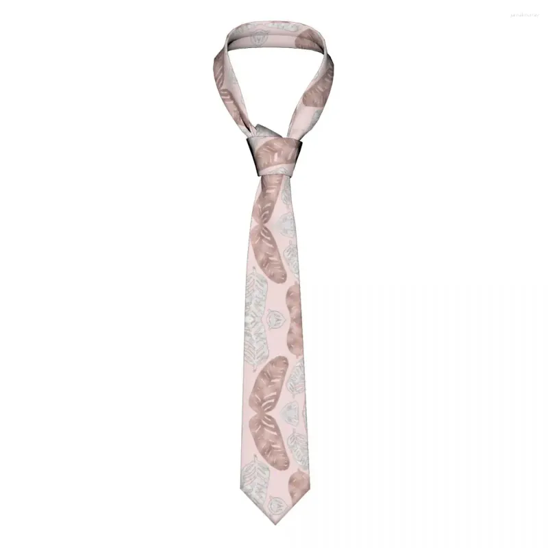 Papillon Cravatta Con Piume In Oro Rosa E Marmo Unisex Poliestere 8 Cm Agata Rame Collo Nordico Per Uomo Casual Ampio Ufficio