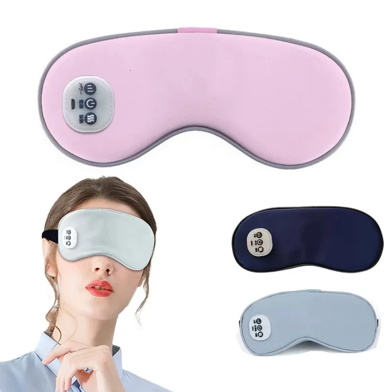 Slaapmaskers Elektrisch oogmassageapparaat Trillingscomprimeren Koudetherapie Acupuntmassage Vermoeidheid verlichten Elimineren Tas Verzorgingsinstrument 231013