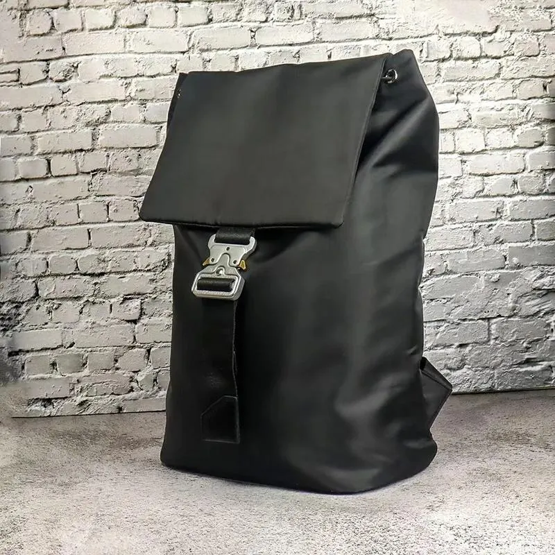 حقائب الظهر Alxy Black Function Bag 1: 1 حقائب ظهر عادية عالية الجودة Alyx 1017 9sm أكياس كمبيوتر كبيرة السعة