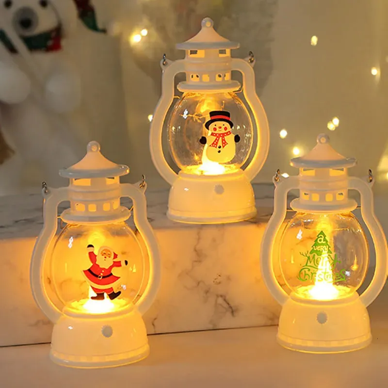 Other Event Party Supplies Christmas Ornaments Year's Halloween Goods Battery-operated Gift Santa Claus Candle Warm Lights For Home Decorations 231013