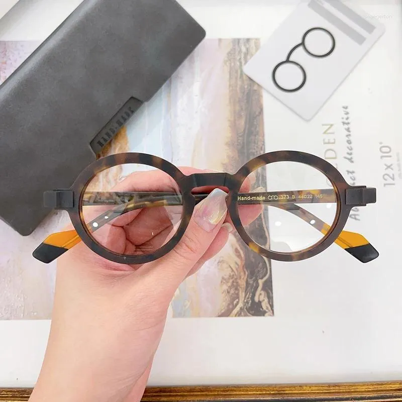 Handmade Japanese Round Acetate Matte Vintage Round Glasses Frames