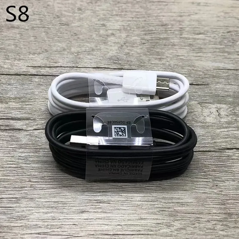 OEM USB Tipo C Cables de datos 1.2M Cable USB-C Cable de cargador de carga rápida para S8 S10 Nota 20 Cargador rápido