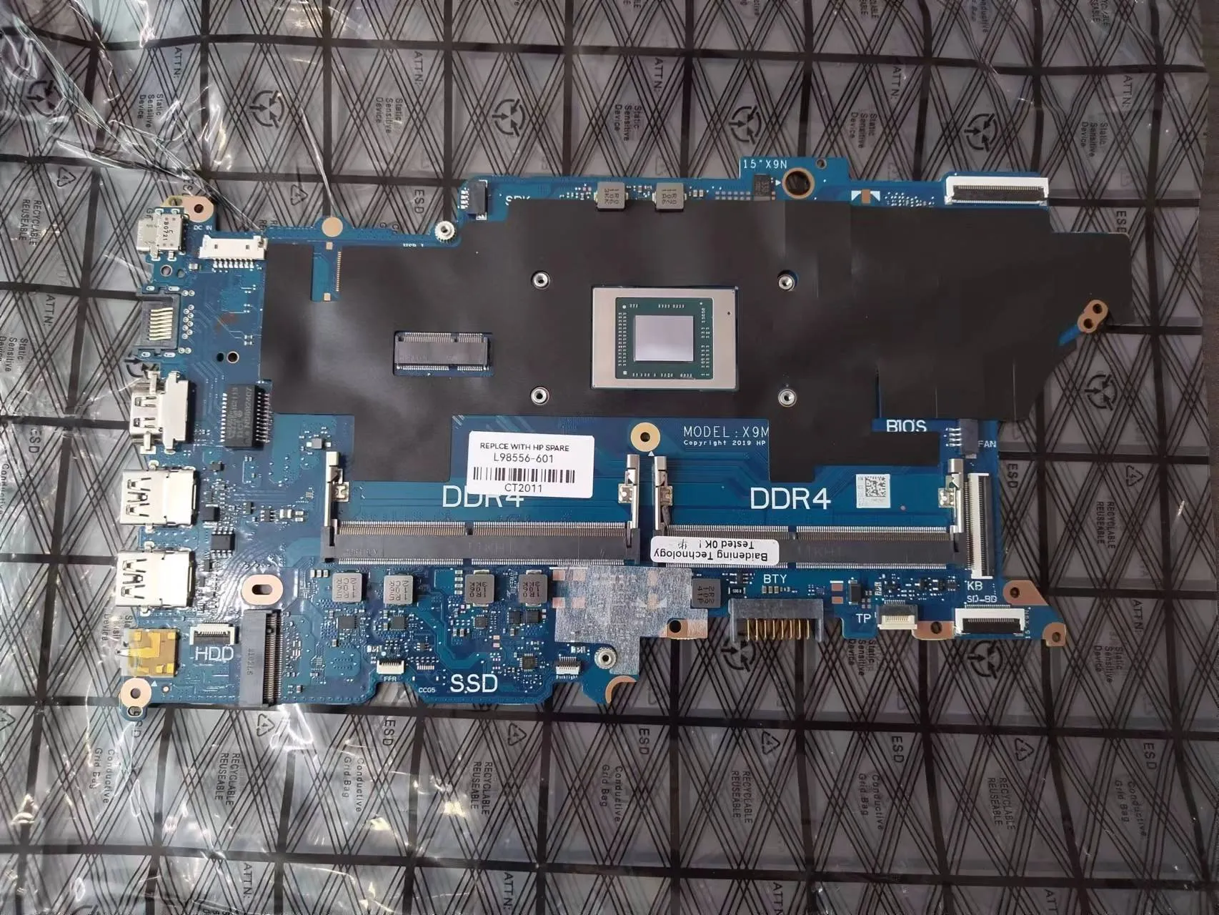 DA0X9MMB8F0 dla płyty głównej HP Probook 455 G7 Laptop L98556-601 L98556-001 R7-4700U