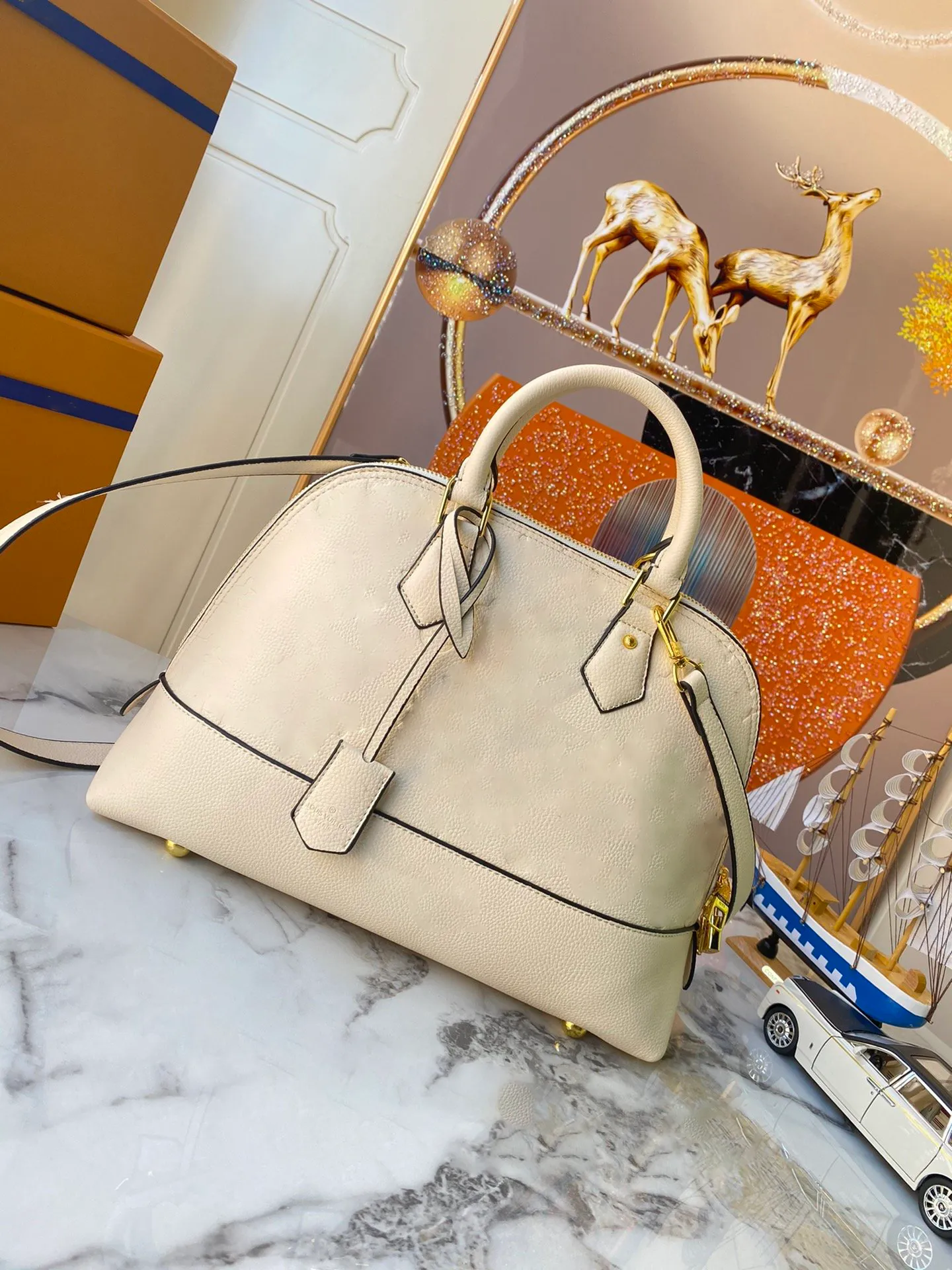 Top copy designer shoulder bag ALMA PM luxury horizontal bag fashion handbag