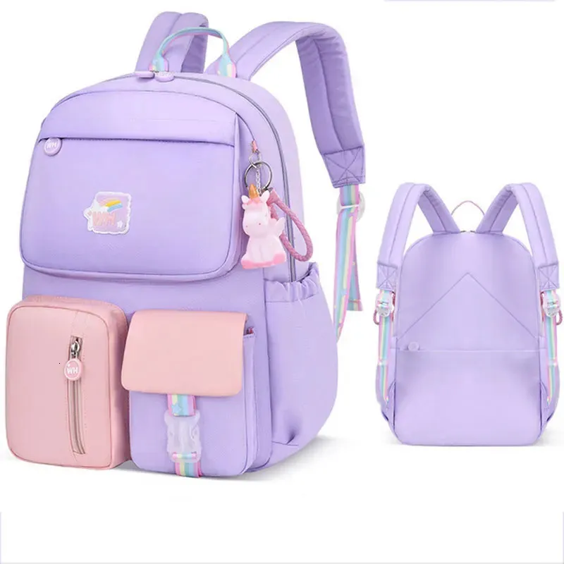 Zaini Mochilas Moda Arcobaleno Tracolla Borsa da scuola per adolescenti Ragazze Zaini per bambini impermeabili per bambini 231013