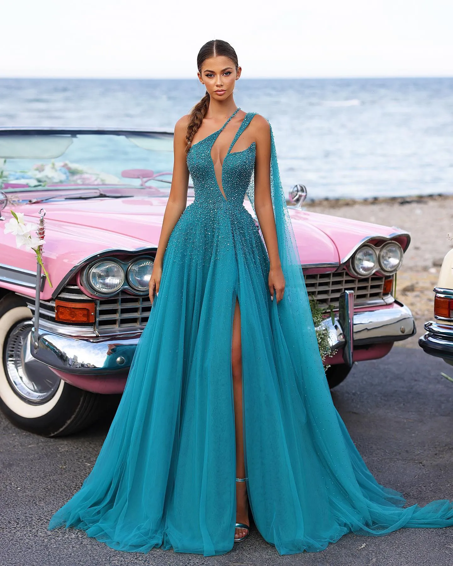 teal prom dresses