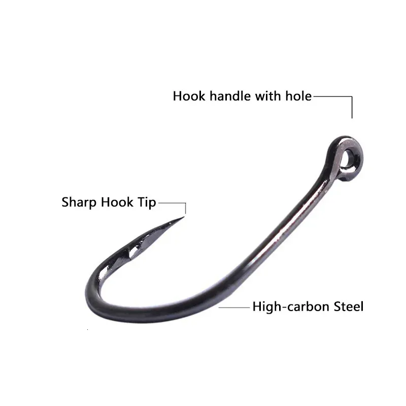 Fishing Hooks Fishing Hook Set High Carbon Steel Barbed Fishhooks For  Saltwater Freshwater Fishing Accessories 231013 From Hui09, $10.15