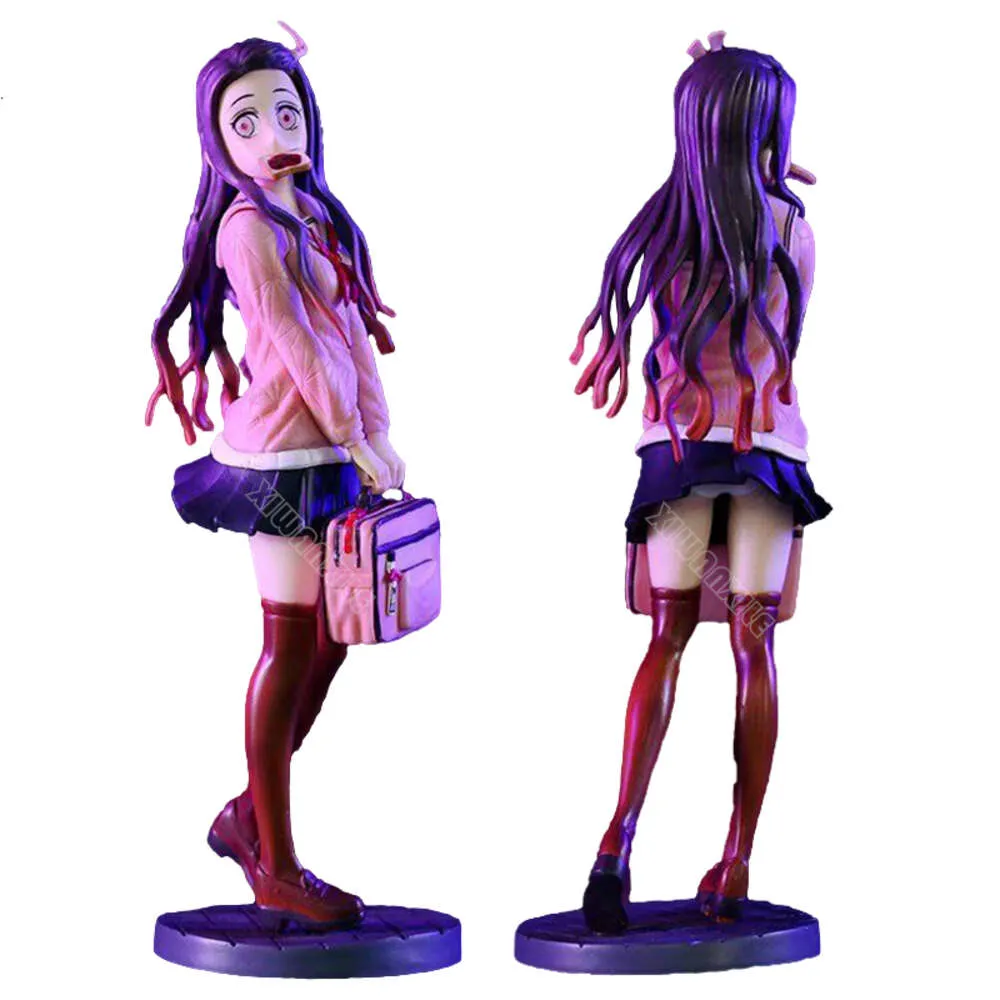 Dito Giocattoli 27 centimetri Demone Slayer Anime Figura Gk Uniforme Nezuko Kamado Action Figure Kimetsu No Yaiba Figurine Collection Modello bambola giocattoli