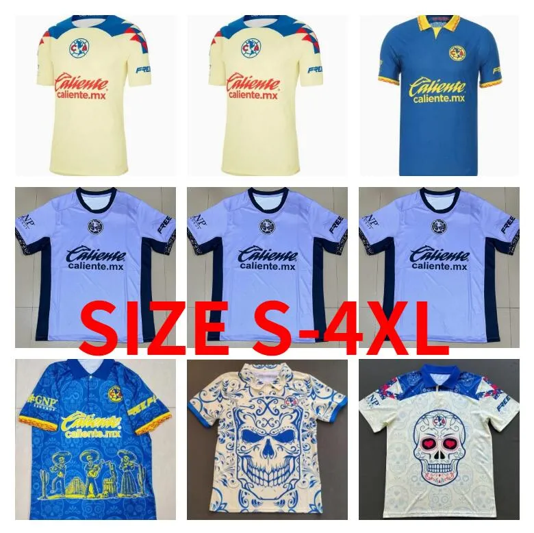 Liga MX 23 24 Club America Troisième Jerseys de football Giovani Caceres R.Martinez Henry F.vinas 2023 2024 Accueil 3ème Camisas Hommes Chemise de football Uniformes supérieurs d'avant-match