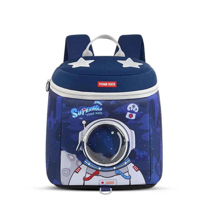 Ryggsäckar 3D Space Dinosaur Rabbit School ryggsäck för 26 år gammal vattentät tecknad pojkar skolväska barn gåva mochila infantil s 231013