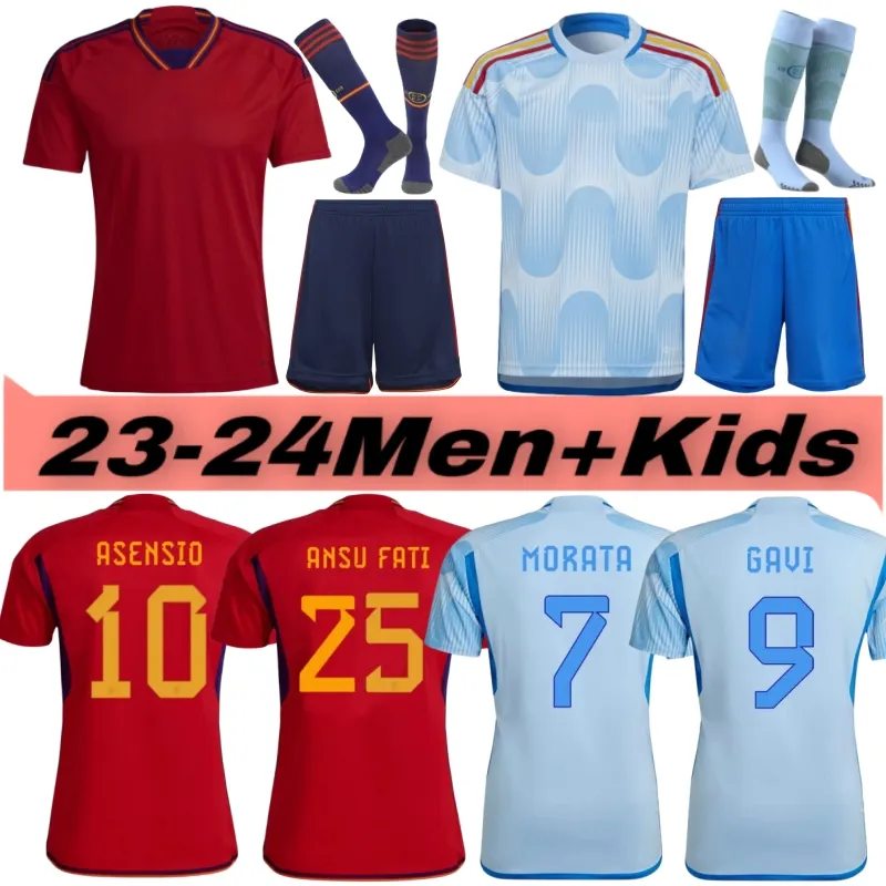 2023 2024 Pedri Soccer Jerseys Lamine Yamal Pino Merino Rodrigo Sergio M.asensio Ferran Men Kids and Women Spains Hermoso Redondo Caldentey 23 23 24 Football Shirt