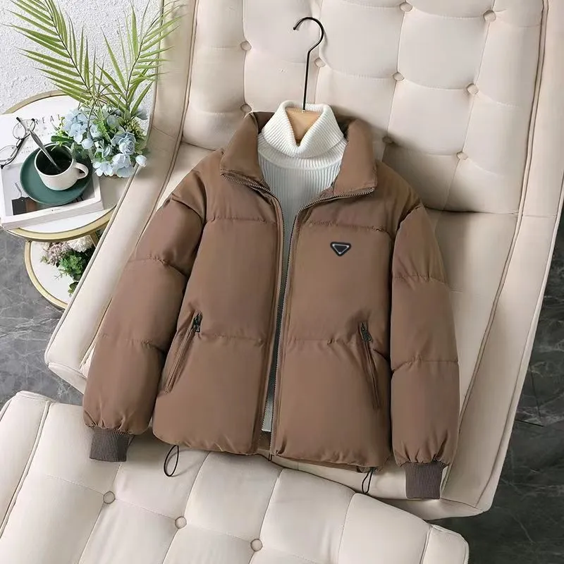 Designer Frauen kleine Winterjacke, sportliche und modische, qualitativ hochwertige Windbreaker-Jacke für Frauen, lange Ärmeljacke, warme Baumwolljacke