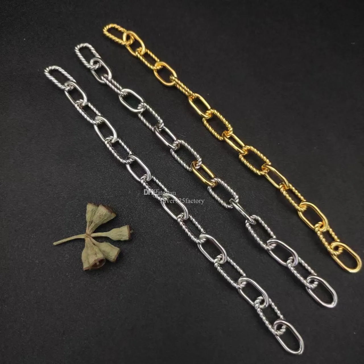 Новый D -кружок Link Chain Charm Designer Bracelet for Women Кубинские сети Diamonds Fashion Retro Luxury Party День рождения подарки на день рождения Подарки Подарки в Европе и Америке
