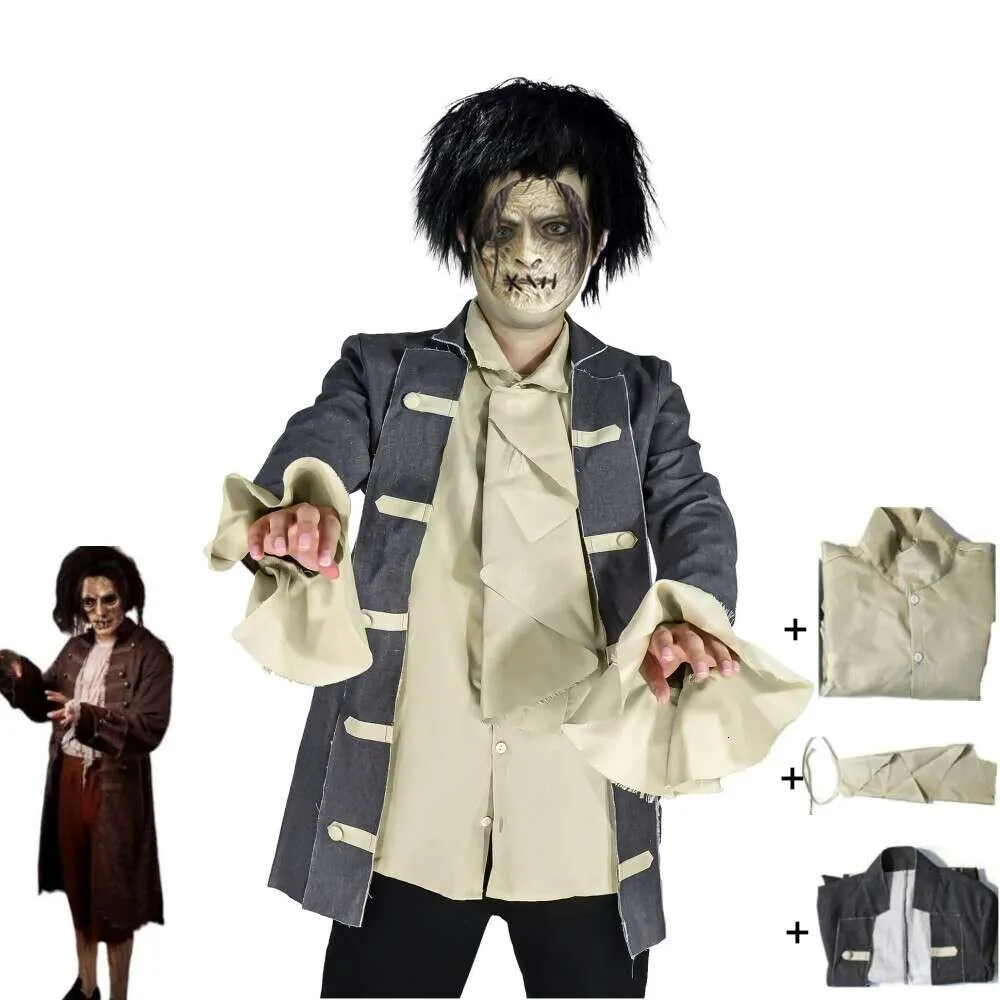 Film Cosplay Hocus Pocus Billy Butcherson Costume Cosplay Anime Bambino adulto Fodera cappotto Uniforme Vestito per spettacoli teatrali di Halloween