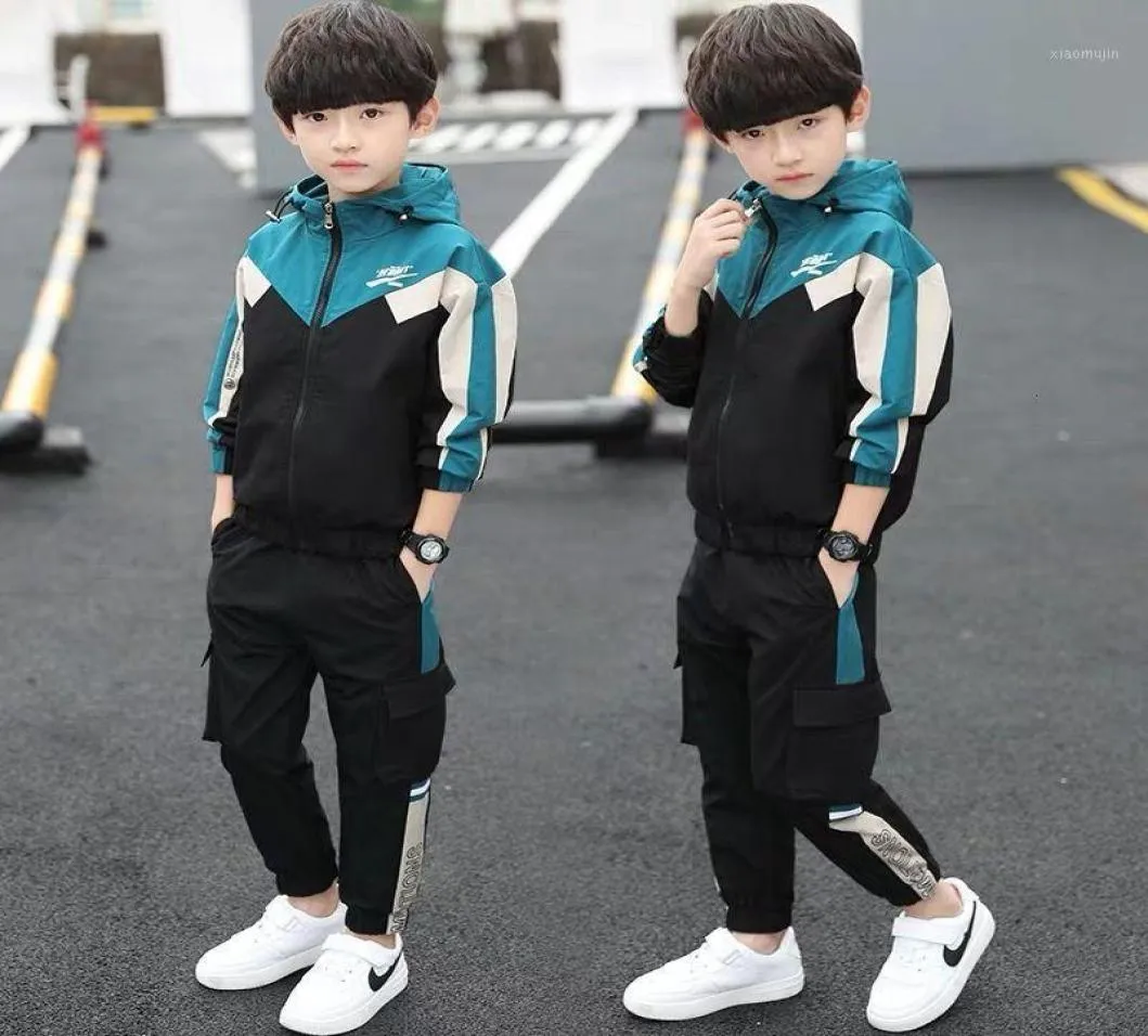 New Boys Clothing Sets Spring Autumn Teenager Boy Clothes Kids Cotton Casual Sports Suit Fashion Tracksuits For 5-14Y18107812