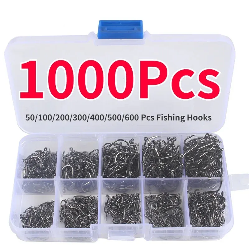 Fishing Hooks Fishing Hook Set High Carbon Steel Barbed Fishhooks For  Saltwater Freshwater Fishing Accessories 231013 From Hui09, $10.15