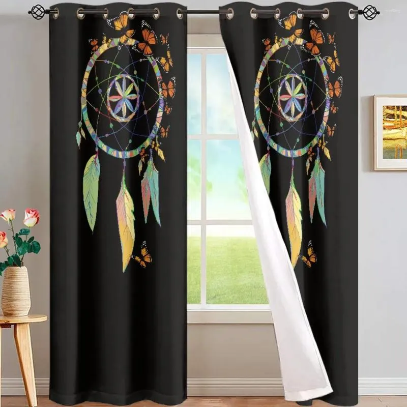 Curtain High Shading Dream Catcher Living Room Children's Curtains For Children Teenage Student Decor InsulationAnd Sun Protection