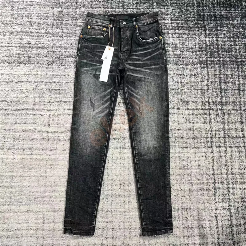 Lila märke jeans designer mens jeans lila jeans kvinnor denim byxa lila jeans rippade cyklist jean slim fit motorcykel män kläder 2662